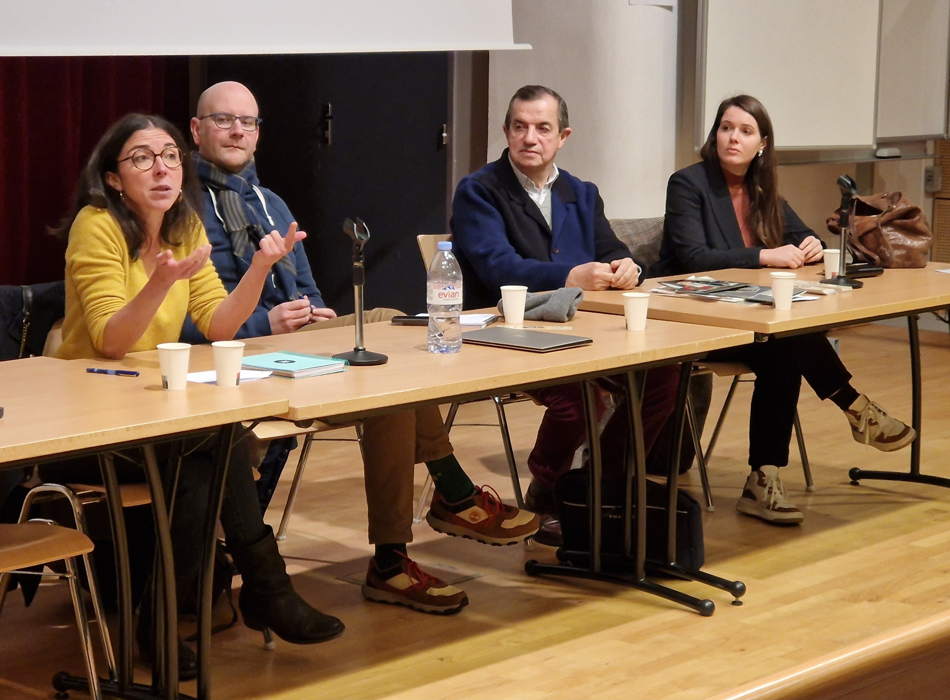 Photo des intervenants lors de la table ronde sur le management de l'événementiel